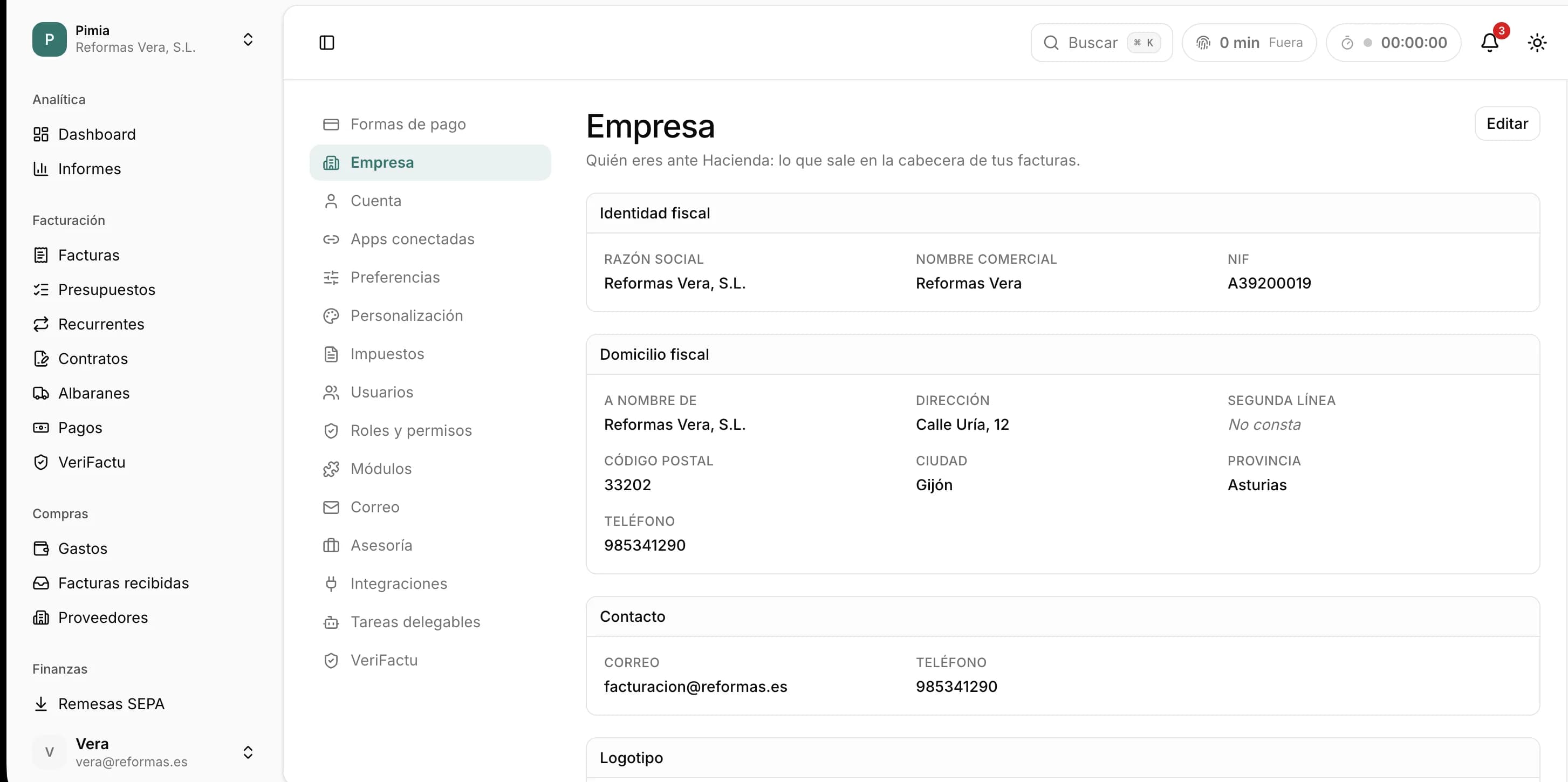Empresa en Pimia