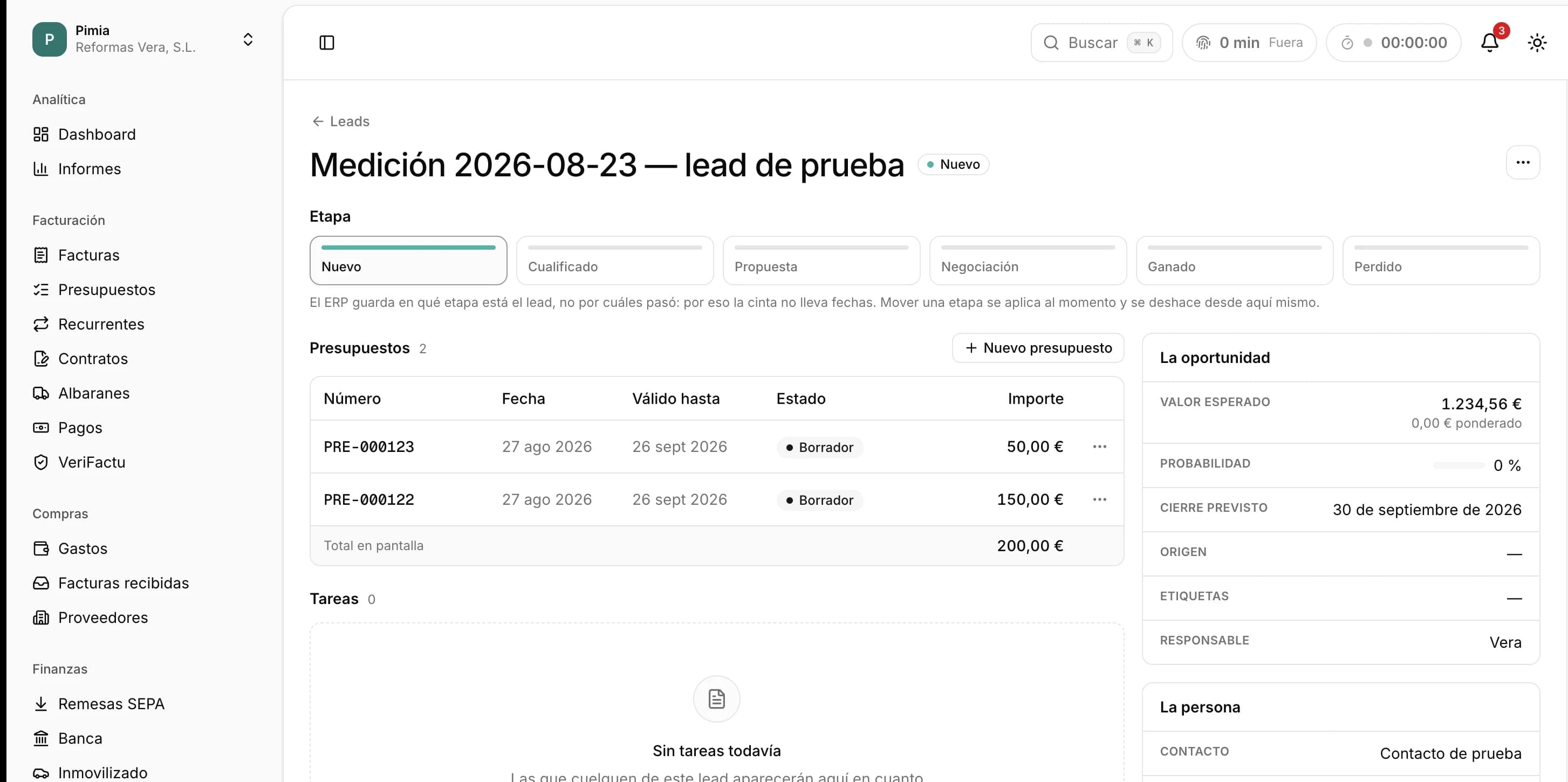 Lead en Pimia