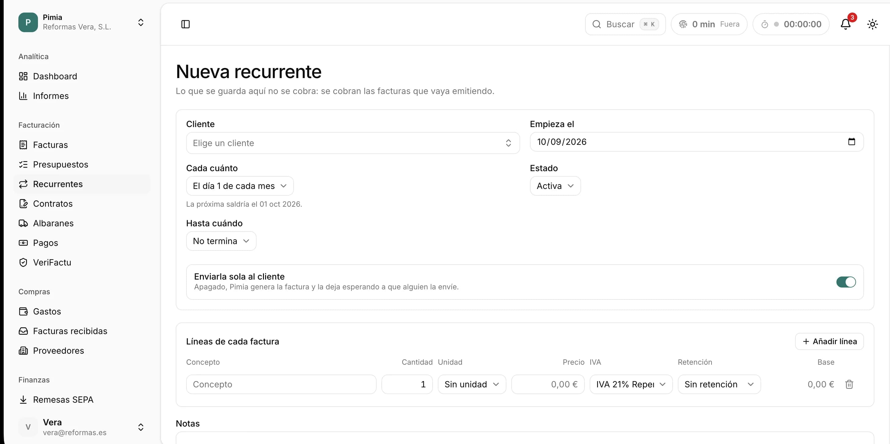 Nueva recurrente en Pimia