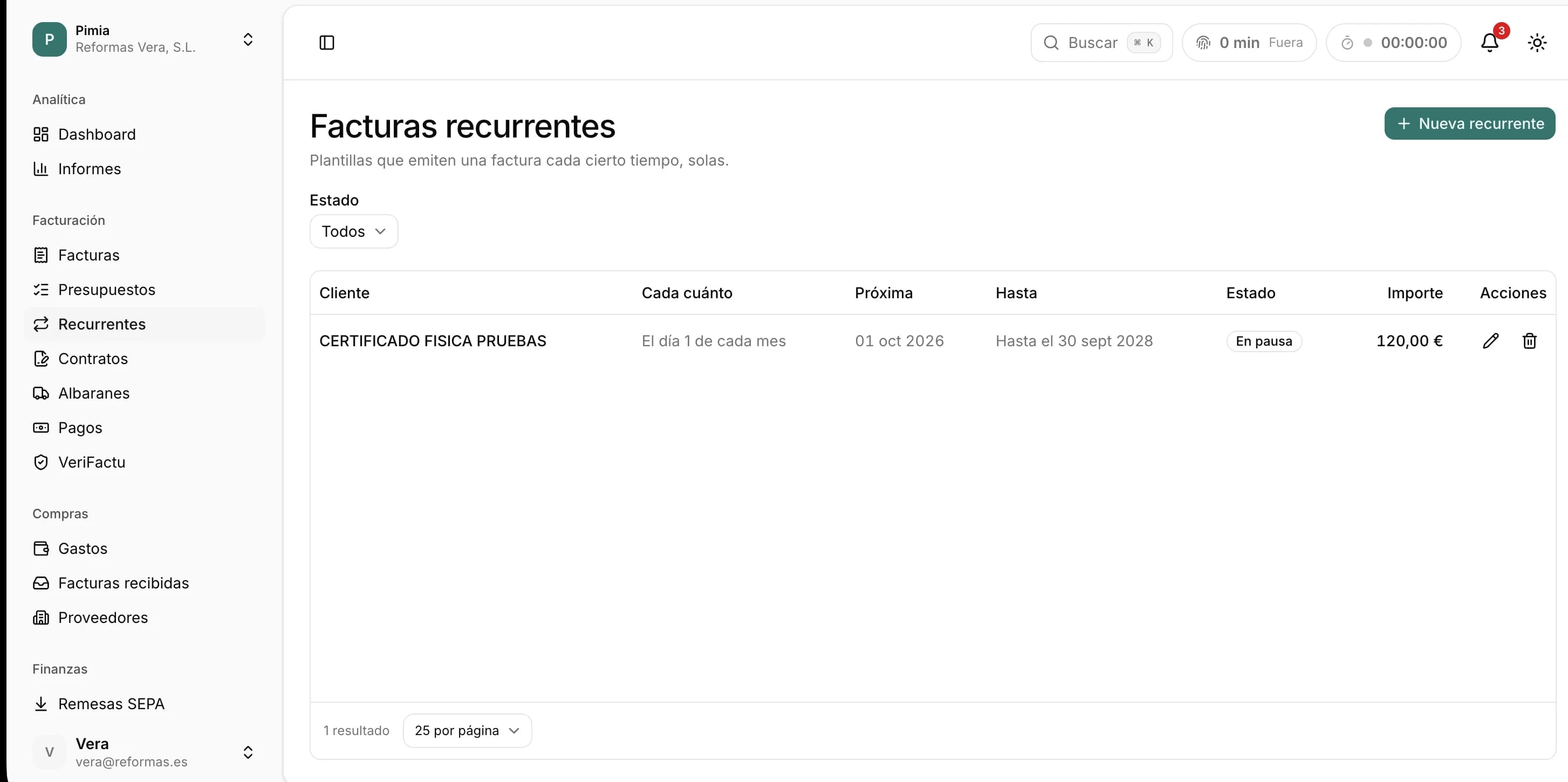 Recurrentes en Pimia